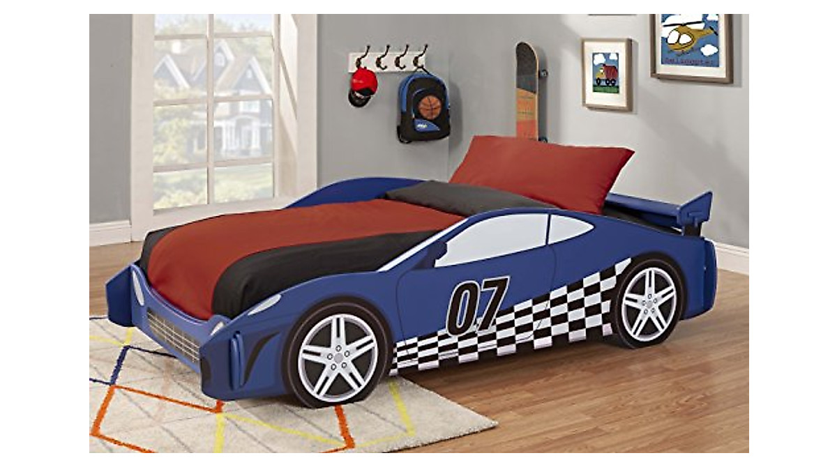 Legaré Race Car Bed Frame for Kids - Exciting Twin Design