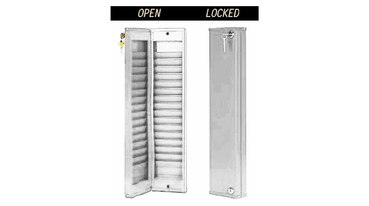 Sentry Model Custom30 Lockable Security ID Card Rack