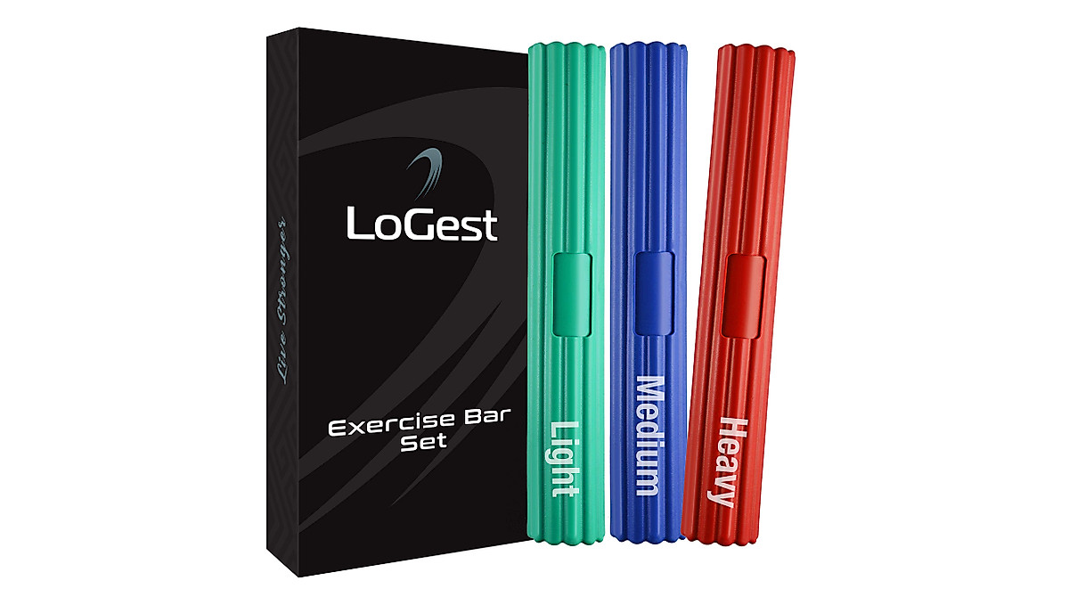 Logest Twist Hand Exerciser Bars - Grip Strength & Pain Relief