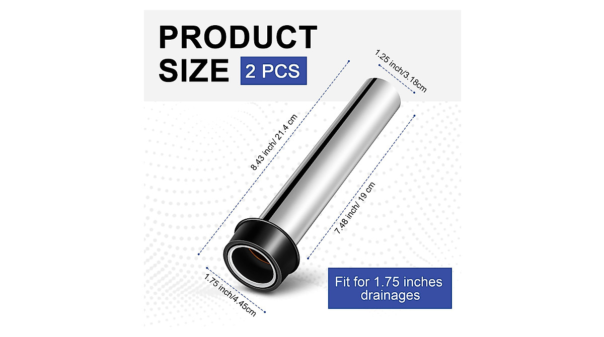 Strainer Set Of 3 Bar Sink Stopper - 7.48 X 1.75