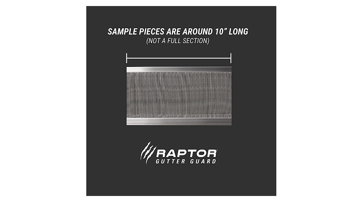 Raptor Gutter Guard Sample Pack - Stainless Micro-Mesh