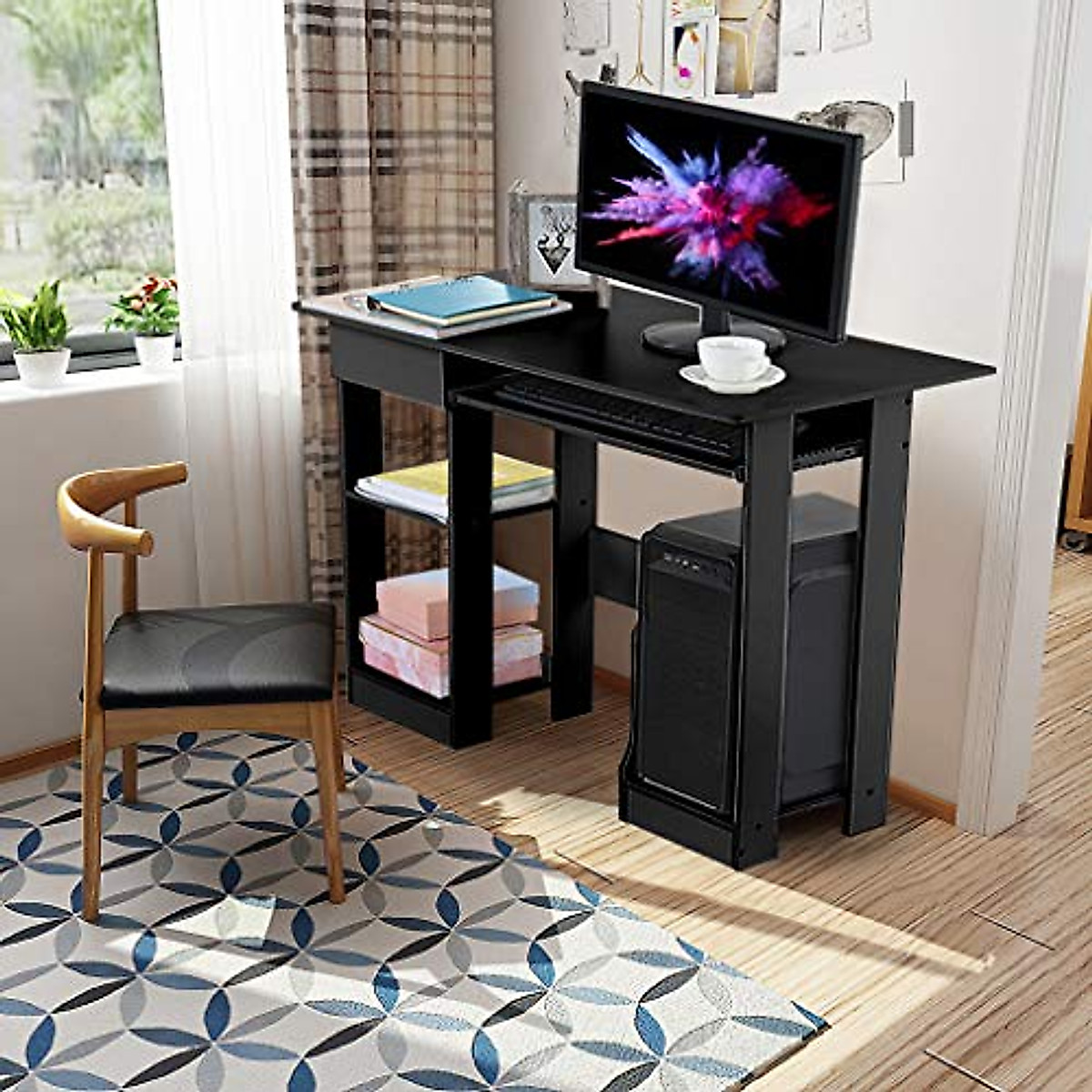 KANGMOON 35.4'' Computer Desk for Gaming & Home Office