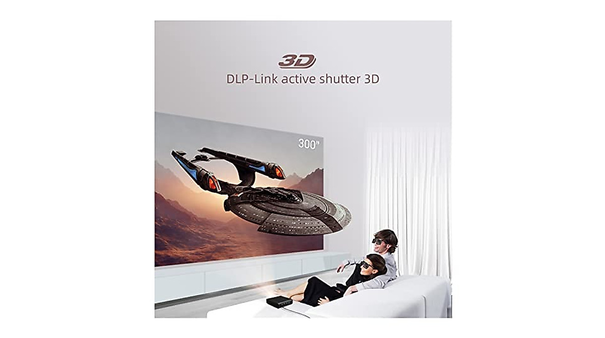 U30 Pro 3D DLP Mini Projector with 4K & Wireless Mirroring