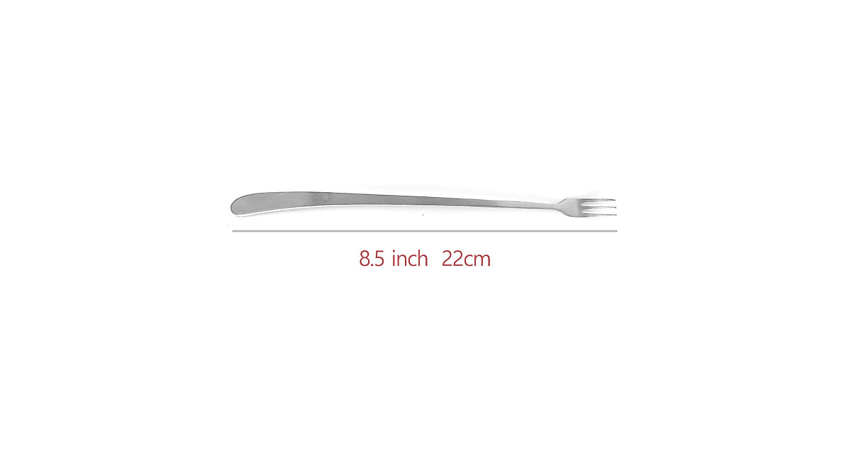 JSeven Stainless Steel Dessert Forks - 12 Pcs Set