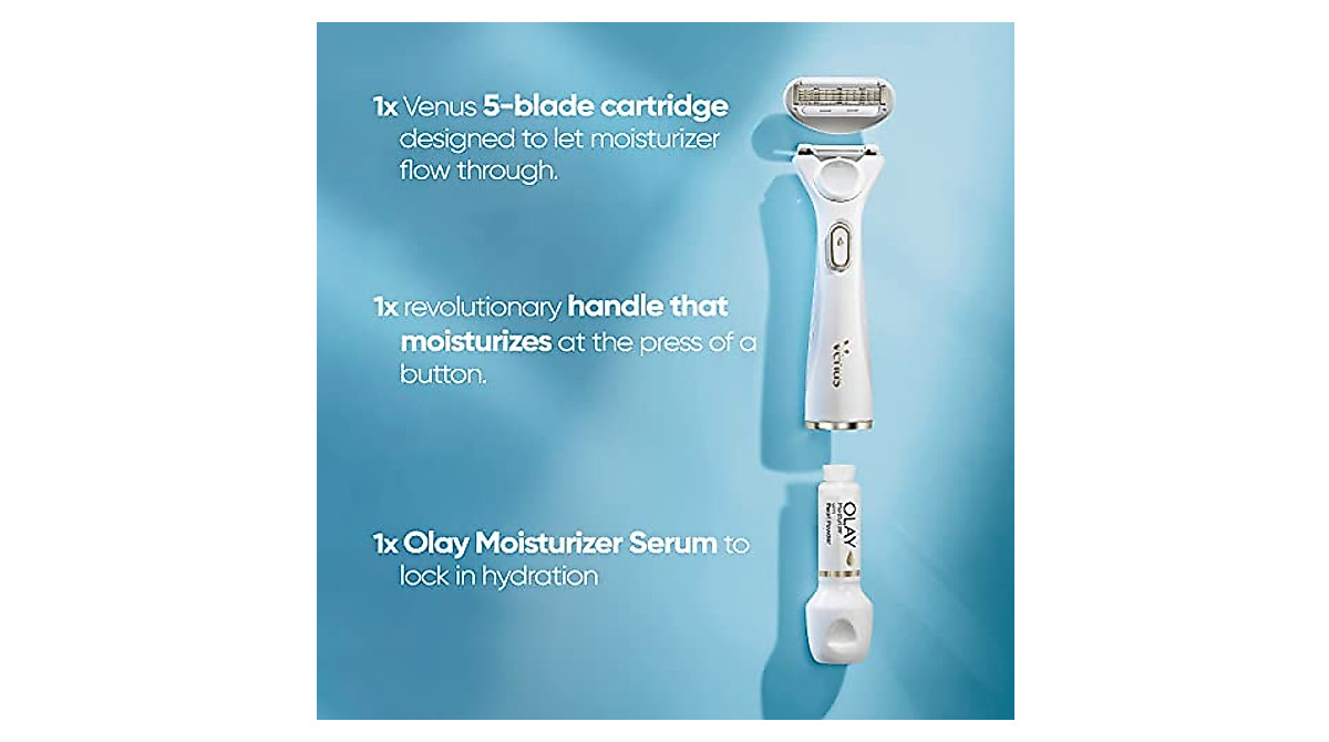 Gillette Venus Radiant Skin Razor Refills - On-Demand Moisturizer