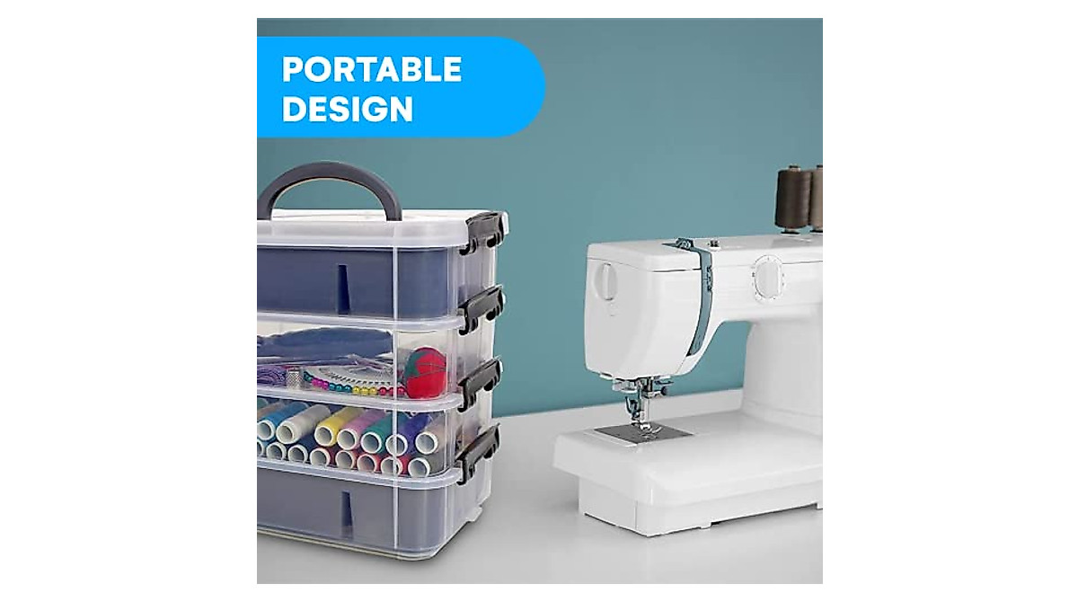 Stackable Craft Storage Container with Trays | Bins & Things