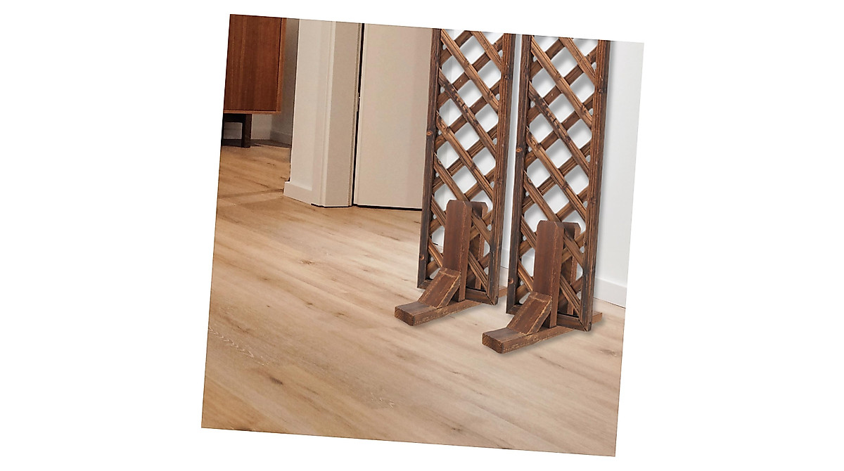 Mikinona Wooden Room Divider Stand - Durable Privacy Screen Clamps