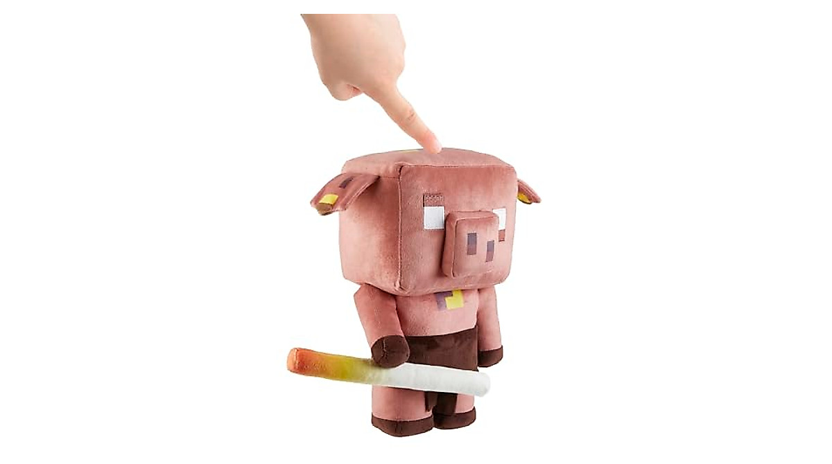 Minecraft Blaze Runt Plush Toy: Sound, Glow Saber - 5.5-inch