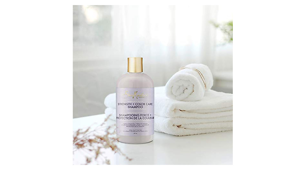 SheaMoisture Purple Rice Water Shampoo for Damaged Hair - Strengthen ...