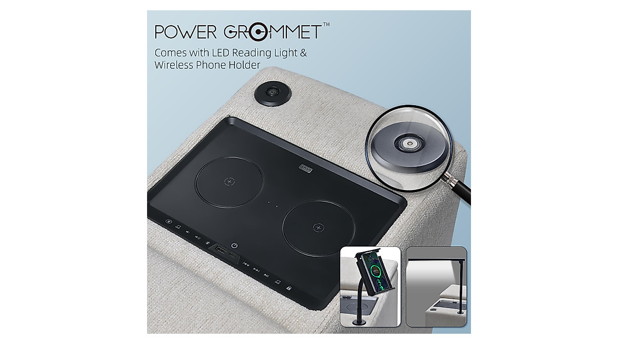 beyond SMART End Table with Audio & Wireless Charging
