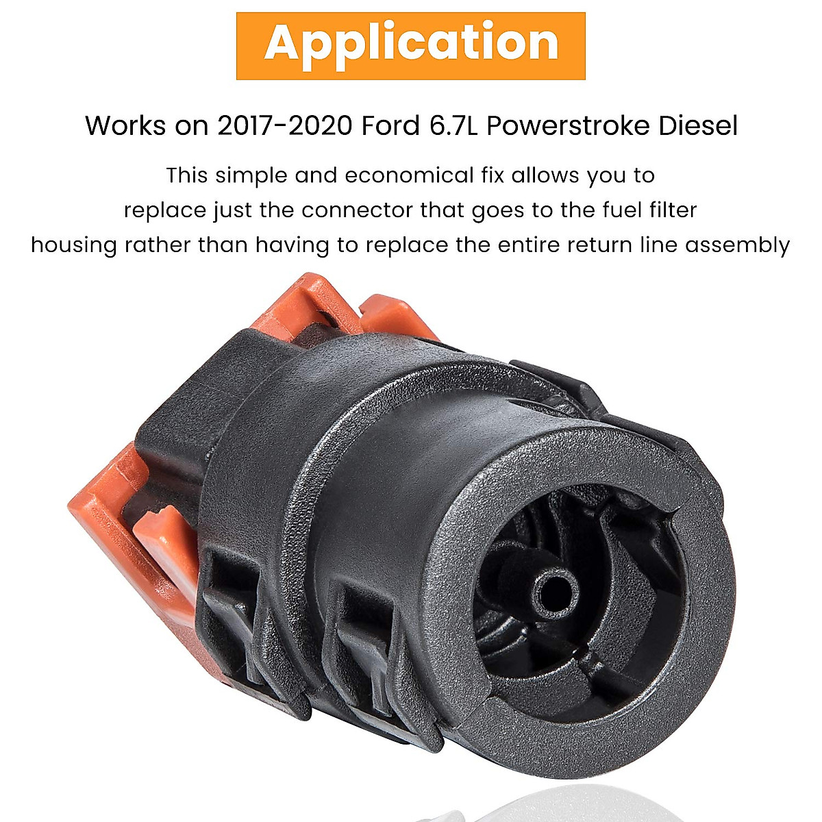 Fuel Return Line Connector for Ford 6.7L Powerstroke 2017-2020