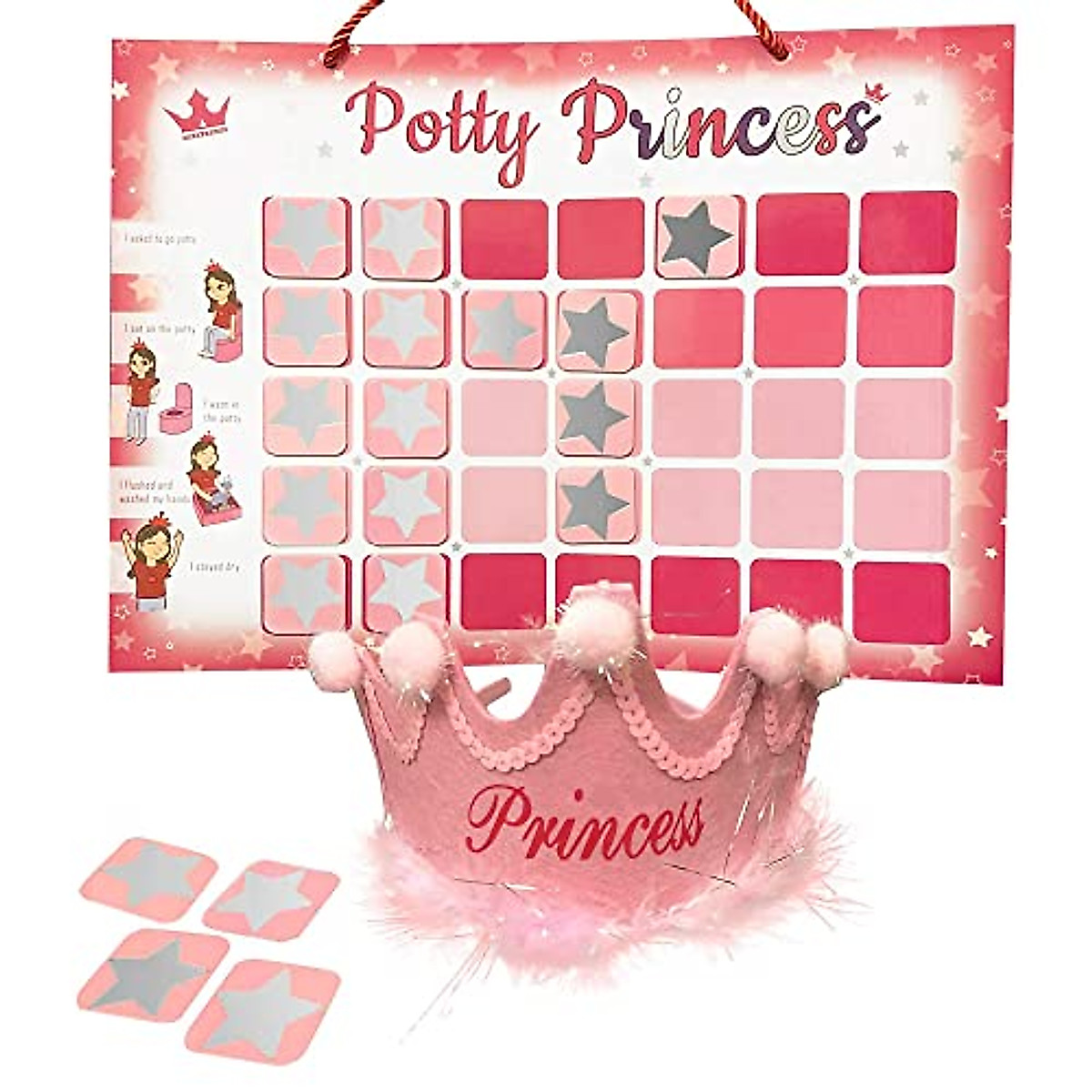 Princess Potty Training Chart - Fun Reward System