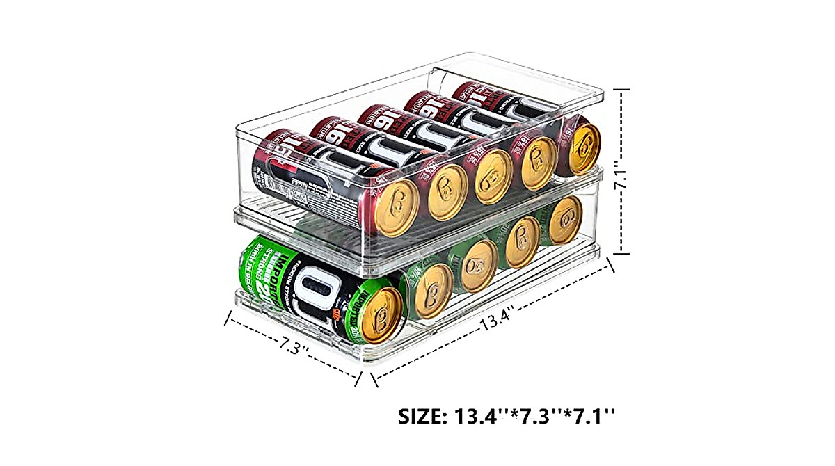 Xicennego Stackable Can Organizer for 12oz & Tall Cans – Maximize Storage