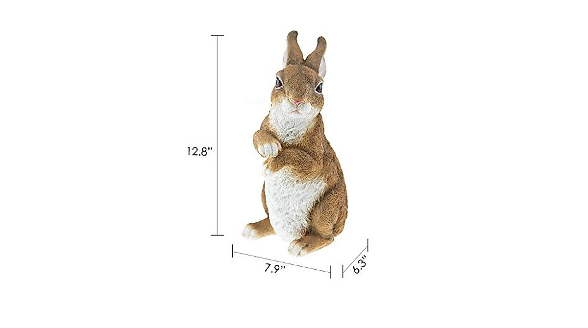 Unique CLEVER GARDEN Rabbit Statue for Outdoor Décor