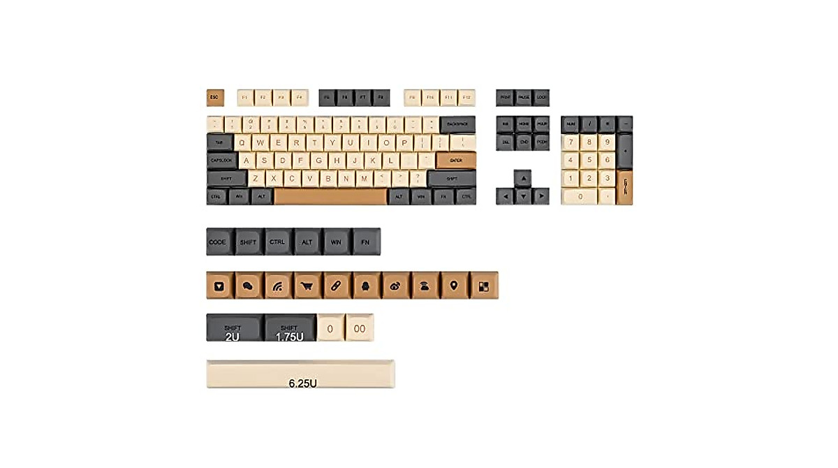 WHYSP XDA Profile PBT Keycaps for Mechanical Keyboard | Custom Gaming Set
