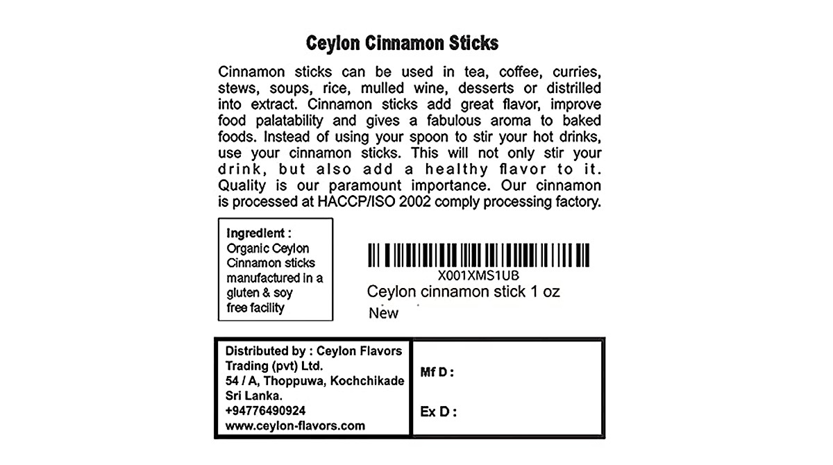 Premium Organic Ceylon Cinnamon Sticks from Sri Lanka - Pure & Low Coumarin