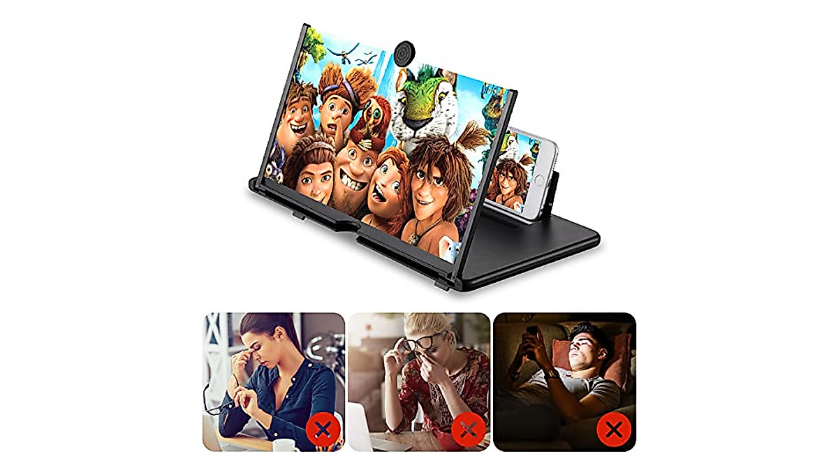 CanJoo 16-Inch Phone Screen Magnifier for Movies & Gaming