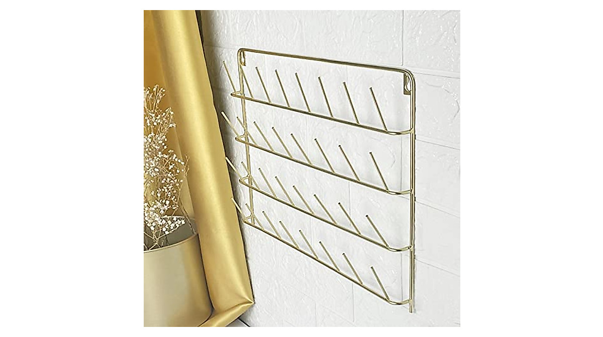 Deevoka 32-Spool Wall Mount Thread Rack for Sewing & Craft Room