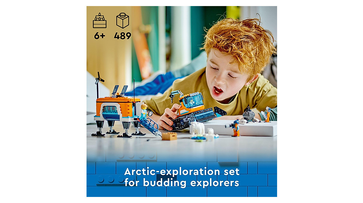LEGO City Arctic Explorer Truck & Mobile Lab Set for Kids 6+