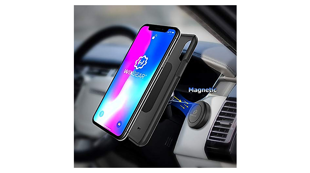 WixGear Magnetic Car Phone Mount - Secure & Universal Dashboard Holder