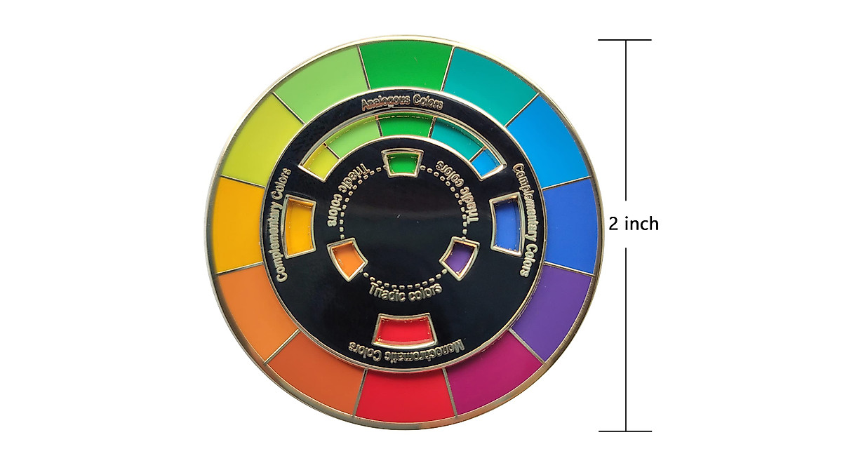 Creative Color Wheel Enamel Pin - Perfect Gift for Artists