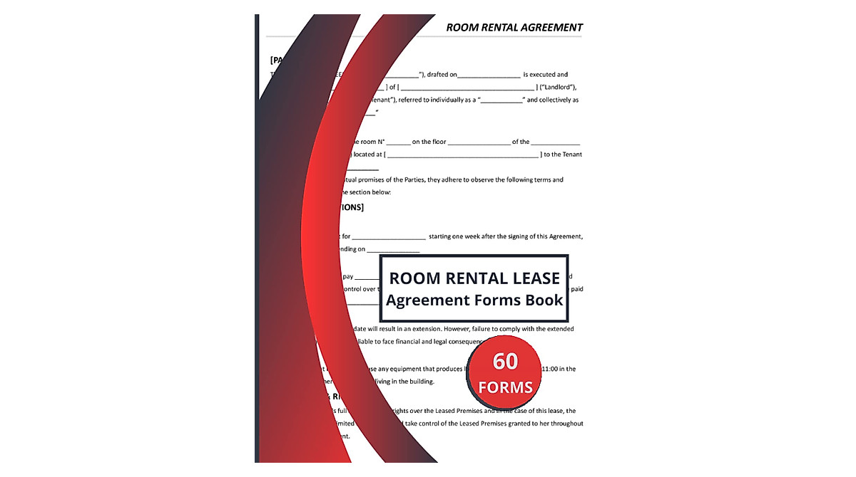 Room Rental Lease Agreement Forms Book for Landlords
