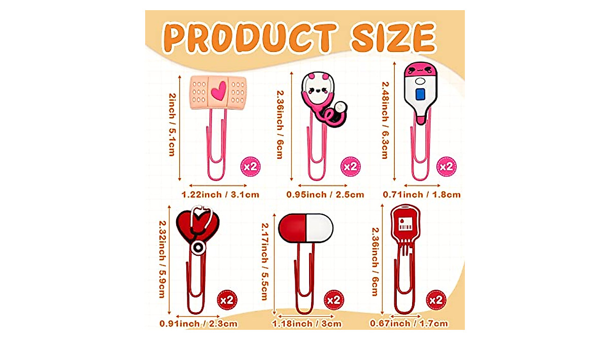 Cute Nurse-Themed Bookmarks - Perfect for Students & Professionals
