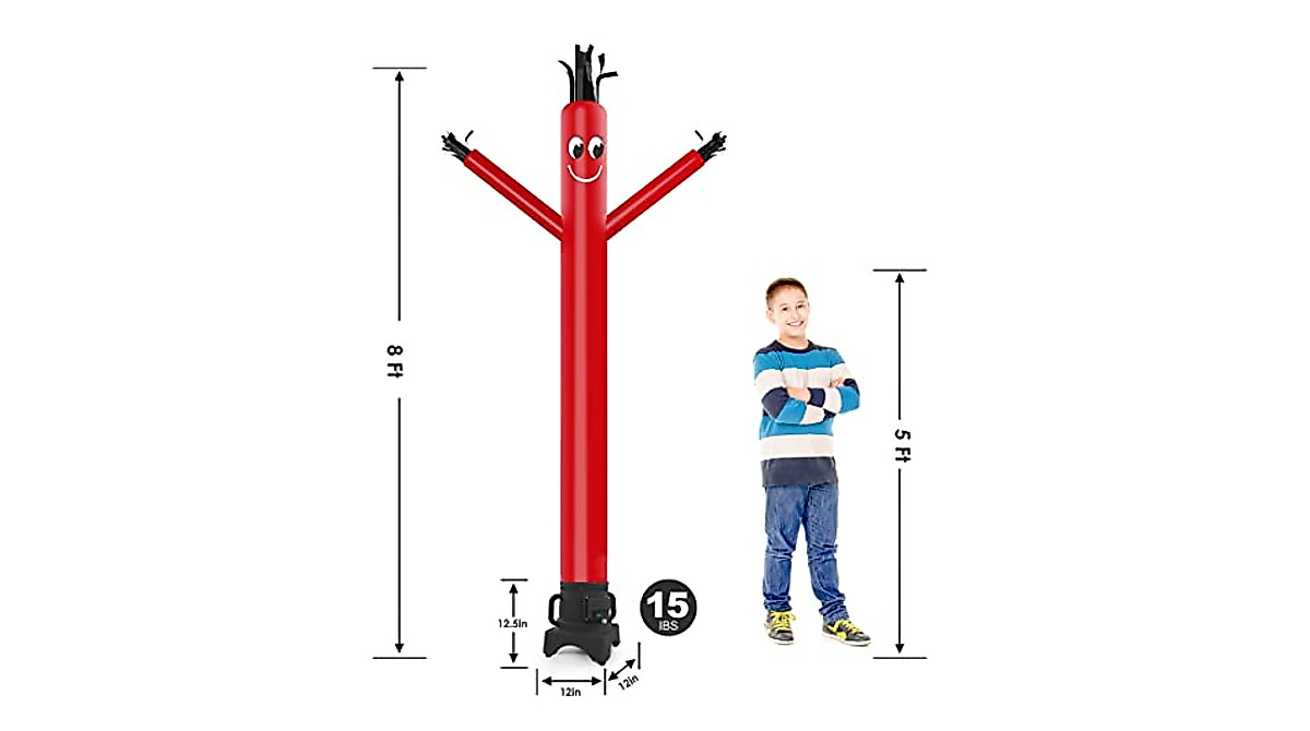 MOUNTO 8FT Inflatable Tube Dancer - Complete Blow Set
