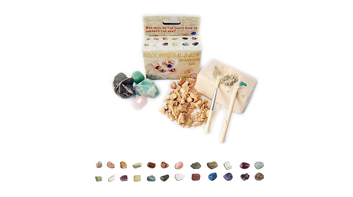 Exciting Small Rock, Mineral & Gem Excavation Kit