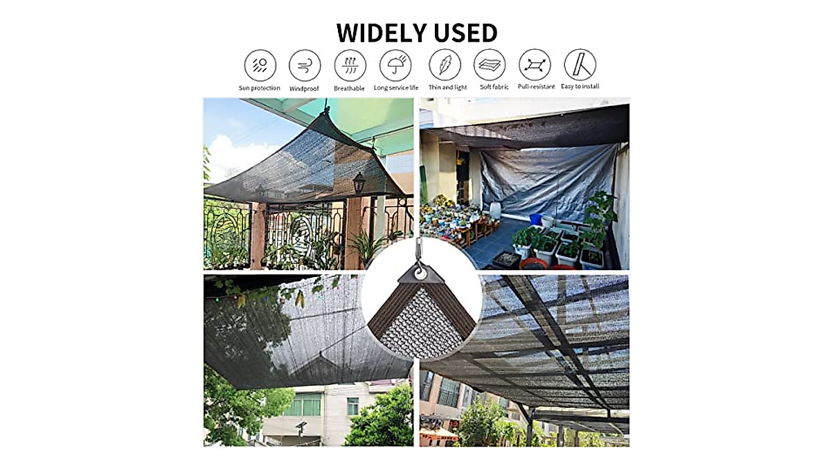 Protect Plants &amp; Patio: 30% Shade Cloth for Outdoor Use