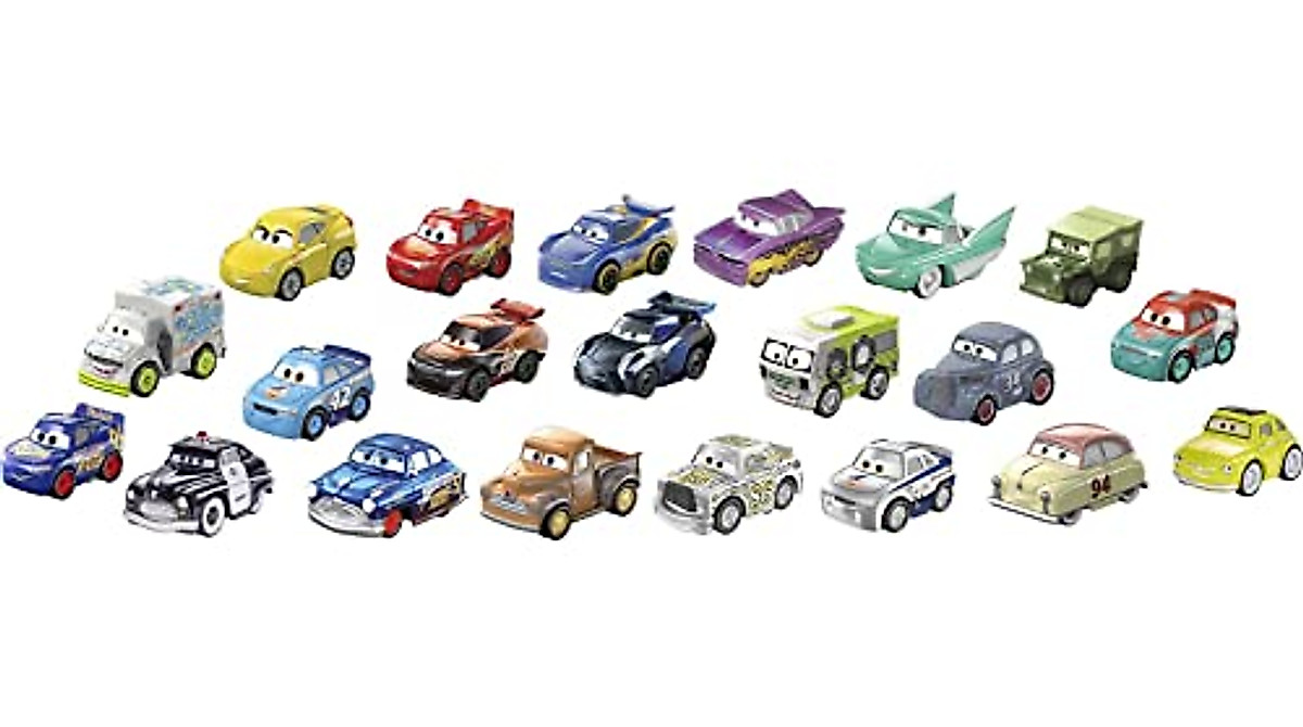 Disney Cars Mini Racers: 21 Die-Cast Collectible Toy Pack