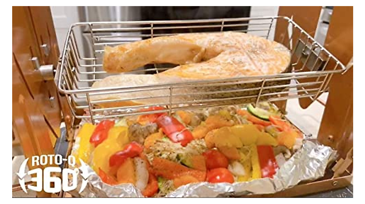 ROTO-Q 360 Family Bundle Copper | Portable Rotisserie for Healthy Cooking