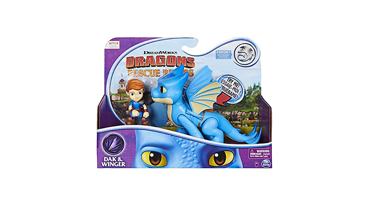 Dreamworks Dragons Rescue Riders: Winger & Dak Figures