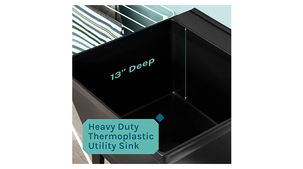 19 Gallon Utility Sink - Versatile Laundry Tub by JS Jackson