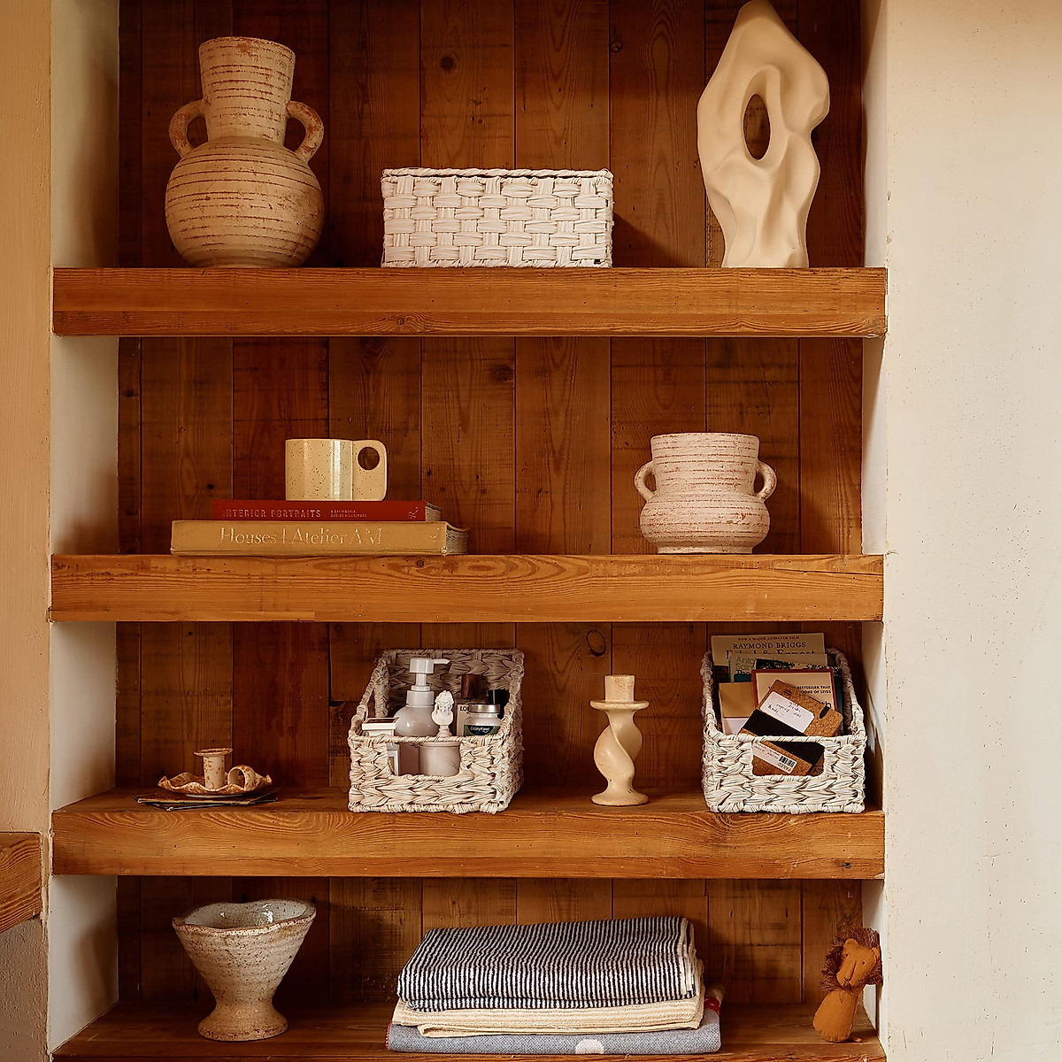 GRANNY SAYS Wicker Storage Baskets with Lids - Organize & Decorate