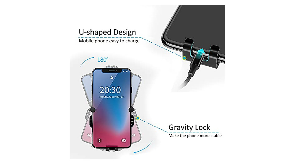 Hesanzol Phone Holder for MINI Cooper F-Series - Secure & Easy Mount