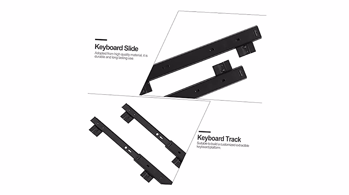 STOBOK 1 Pair Keyboard Rails Keyboard Stand for Desk Keyboard Holder ...