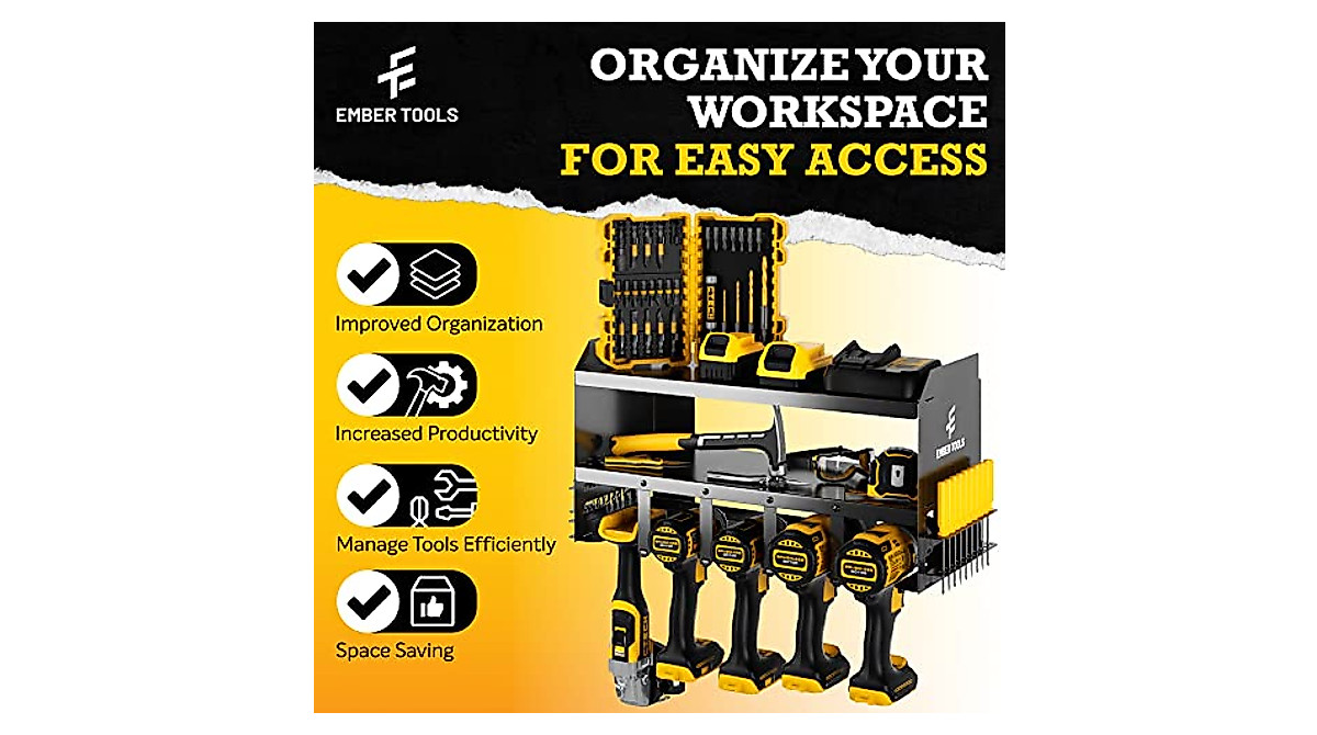 Ember Tools Power Tool Organizer - Maximize Your Workshop Space