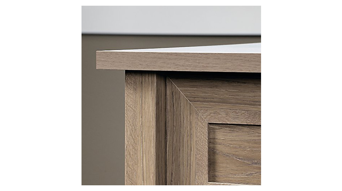 Sauder County Line Side Table - Rustic Salt Oak Night Stand