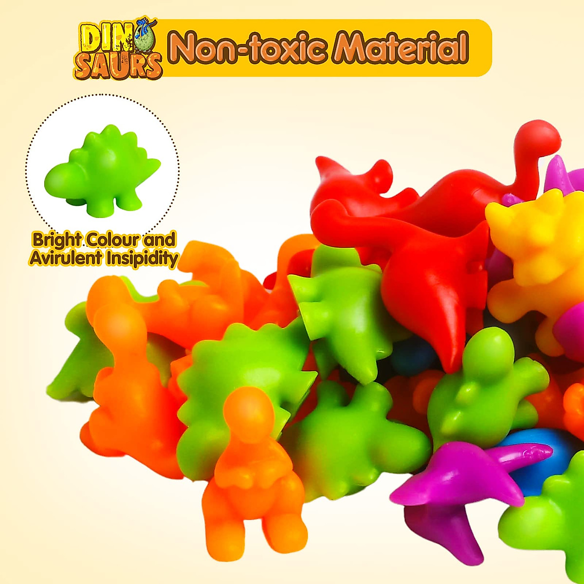 JOCHA Dinosaur Sorting Toys for Creative Learning