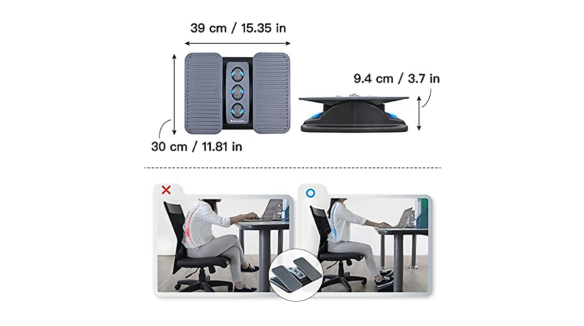 Balance 1 Ergonomic Office Footrest for Better Posture