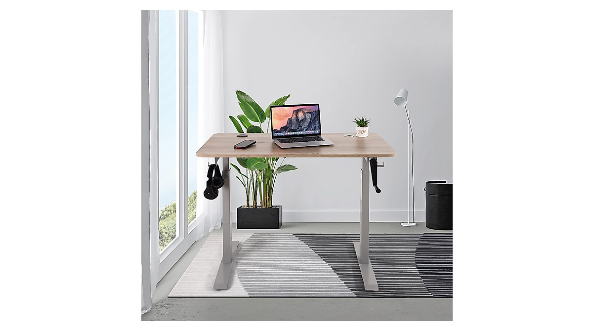 UNICOO Adjustable Crank Standing Desk for Home Office