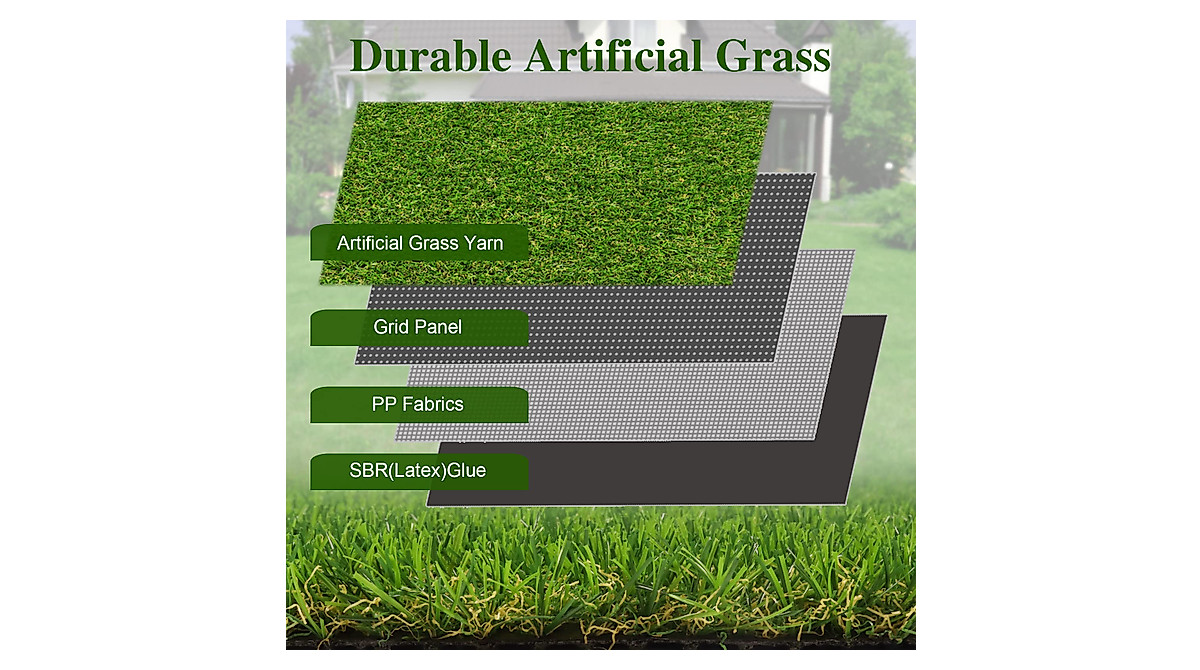 Weidear 4x6 ft Artificial Turf Grass for Pets & Gardens