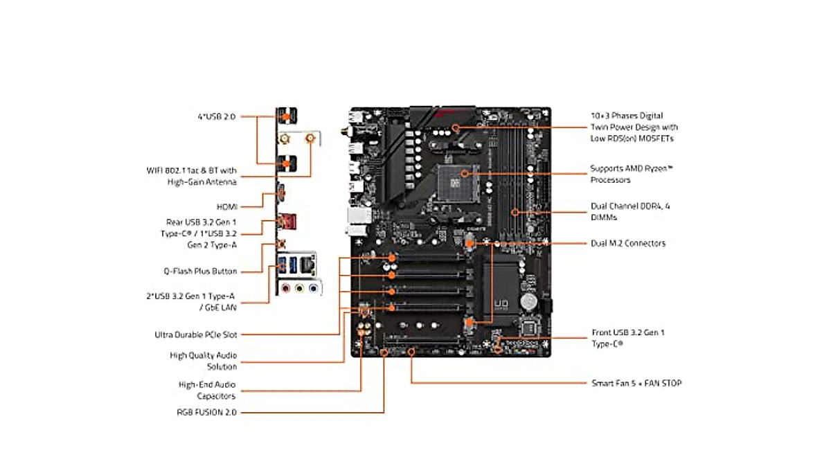 Gigabyte B550 Gaming X V2 - High-Performance ATX Motherboard