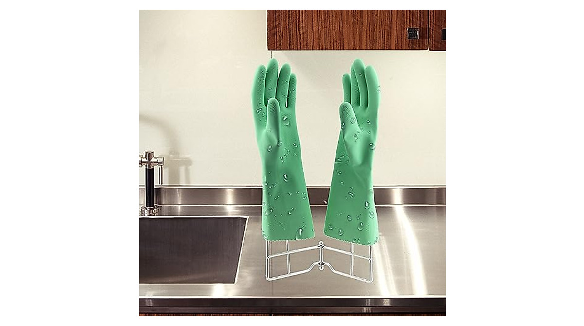 LEKUSHA Stainless Steel Dish Gloves Drying Rack