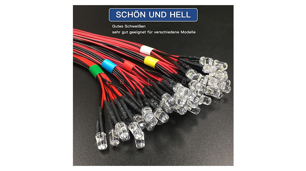 12V LED Micro Lights Kit with Multiple Colors for Model Projects