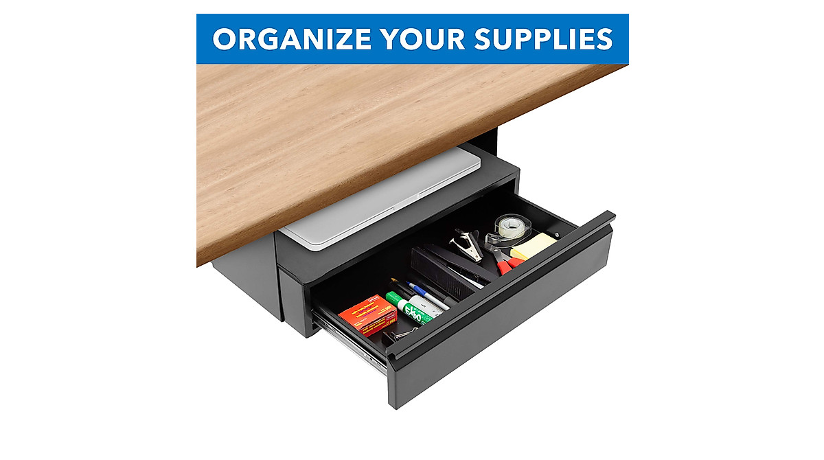 Mount-It! Under Desk Drawer Kit for Laptop & Tablet